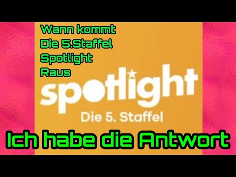 Eschi [Neuer Spotlight Cast] bestehtigt Wann die 5.Staffel Spotlight raus kommt
