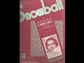 Mildred Bailey - Snowball 1933 The Dorsey Brothers (Hoagy Carmichael Songs)