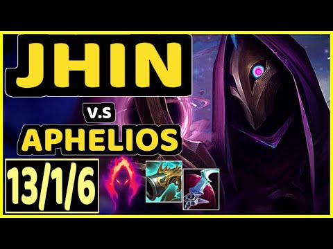 GUMAYUSI (JHIN) vs APHELIOS - 13/1/6 KDA BOTTOM ADC CHALLENGER GAMEPLAY - KR