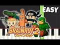 BRAINROT ANIME OPENING 2 EASY Piano Tutorial