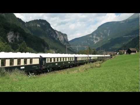 Bahnverkehr von Erstfeld bis Giornico am 20.7.12 - "VSOE in Faido"