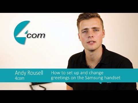 How to set up and change voicemail greetings on a...