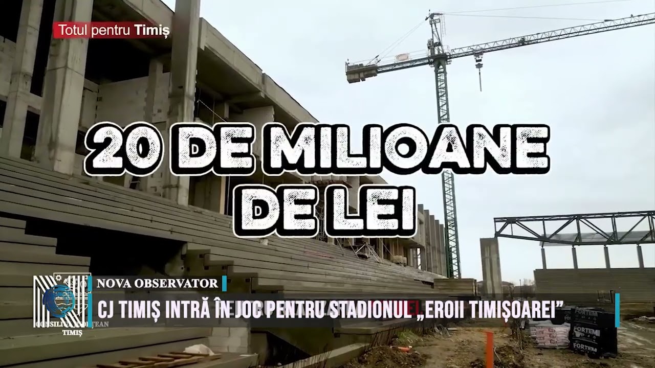 CJ TIMIȘ INTRĂ ÎN JOC PENTRU STADIONUL „EROII TIMIȘOAREI”