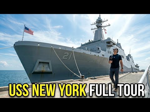 NAVY Ship is a 9/11 Floating Museum - USS NEW YORK Full Tour