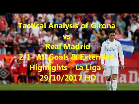 Tactical Analysis of Girona vs Real Madrid 2-1 All Goals & Extended Highlights  La Liga  29/10/2017
