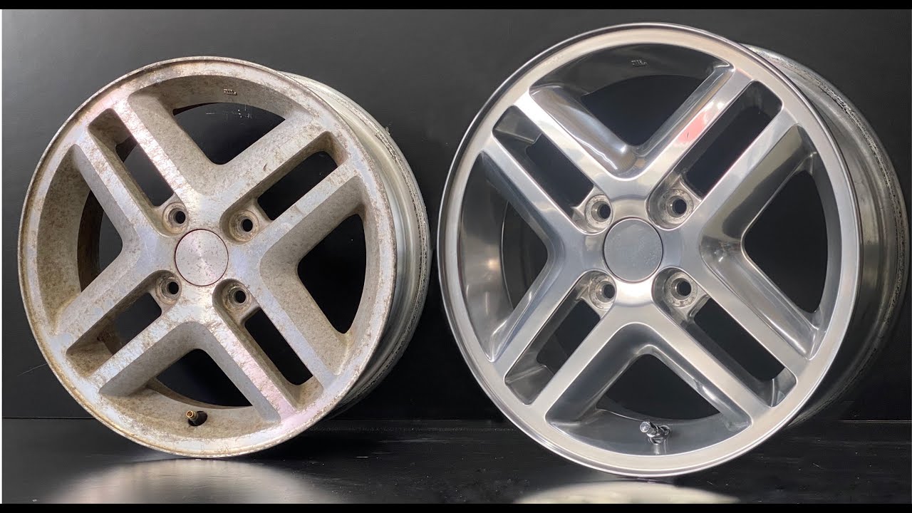 [ホイール鏡面磨き］ワゴンRの純正ホイールを鏡面仕上げにしたらほぼメッキホイールになった