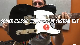 Video thumbnail for Squier Classic Vibe Baritone Custom Tele Demo by Ben Coombs