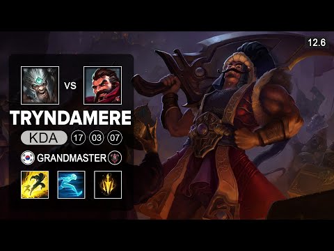 Tryndamere Top vs Graves - KR Grandmaster - Season 12 Patch 12.6