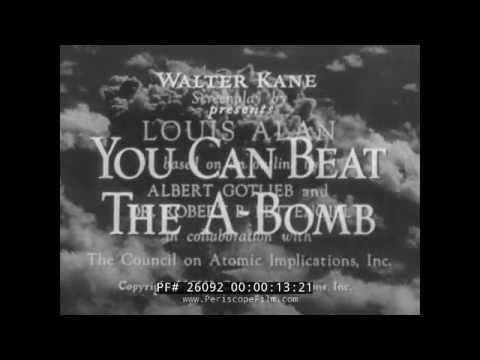 " PUOI SCONFIGGERE LA BOMBA ATOMICA " FILM DI DIFESA CIVILE DEL 1950 BOMBA ATOMICA E RICADUTE NUC...