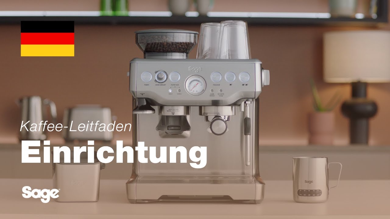 Tutorial für Breville-Kaffee - Einrichten Ihrer Maschine