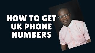 how to get uk phone number for whatsapp verification