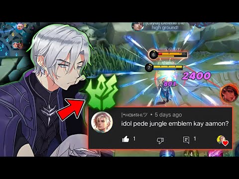 2X BUFF AAMON USING JUNGLE EMBLEM META🔥 VERY OVERPOWER DAMAGE - AAMON BEST EMBLEM