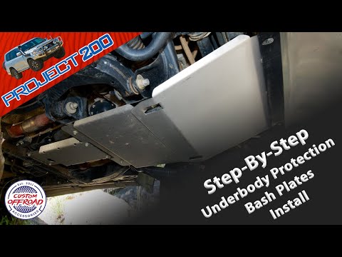 LandCruiser 200: Bash Plates step-by-step install AKA underbody protection