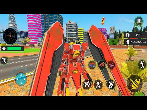 Futuristic Wing Robot Horse Games 2022: Horse Bus Drone Transformation - Android iOS Gameplay
