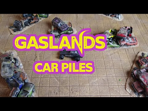 Gaslands Terrain - Destroyed Car Pile Obstacles - Crafting