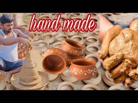 Clay pottery primitive Earthenware Art potter Making Roman Style Prehistoric Pottery || sforskills .