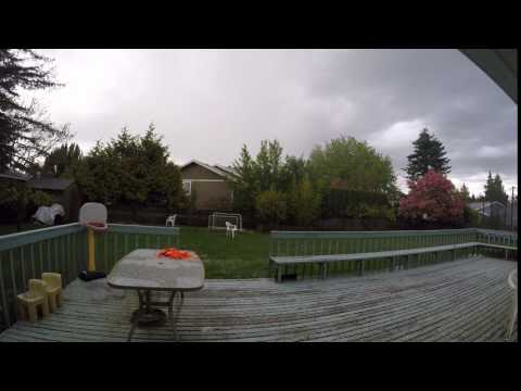 Lightning x 2 in Slow Motion from Lynden, WA (5-12-17)