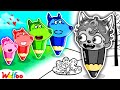 Gray Crayon Zino Finds Colorful Friends Crayon Family Adventure Be Yourself Wolfoo Channel