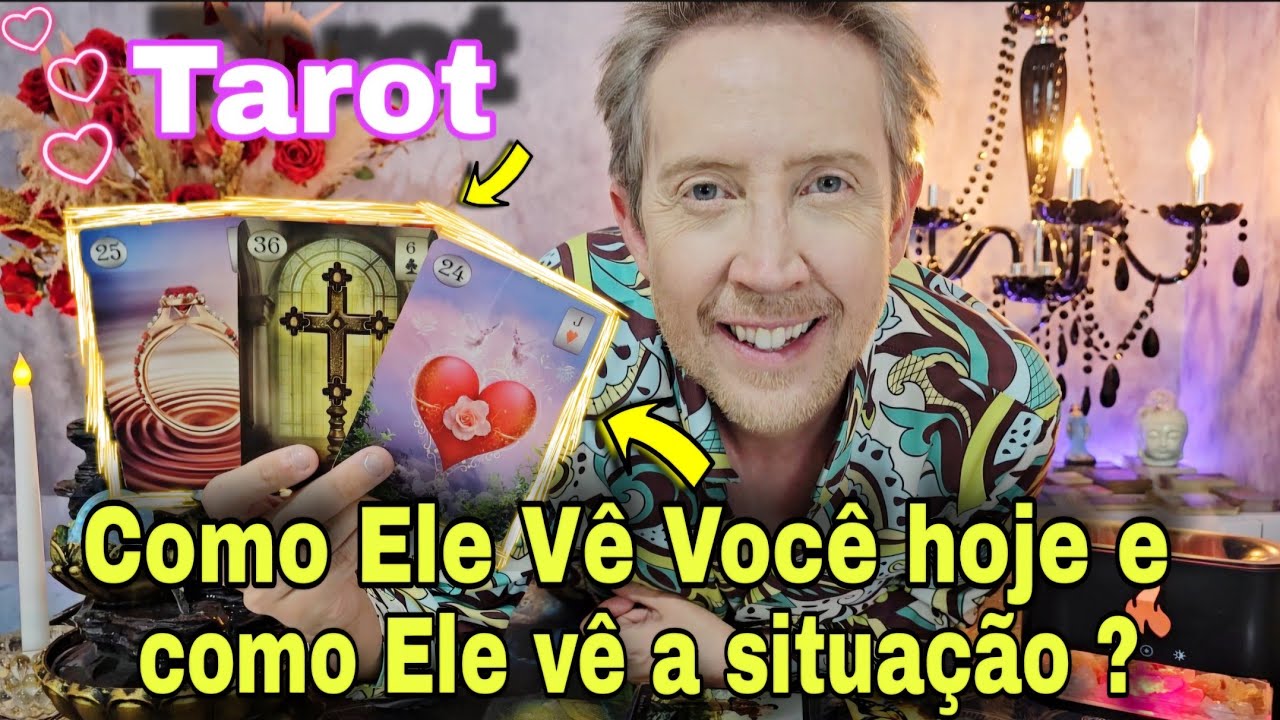 COMO ELE VÊ VOCÊ HOJE E COMO ELE VÊ A SITUAÇÃO DE VOCÊS  ?Rei do oráculo hoje, buba tarot hoje