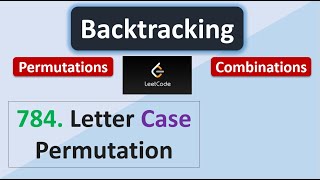 YouTube video 'Leetcode 784 |  Letter Case Permutation'