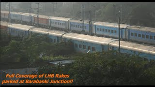 preview picture of video 'Brand New LHB Deendayalu, LHB Chair Car & LHB AC Rakes Parked At Barabanki !! || Indian Railways ||'
