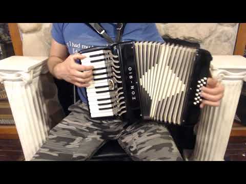 4117 - Black Sano Zon-Rio Piano Accordion LM 25 12 $499
