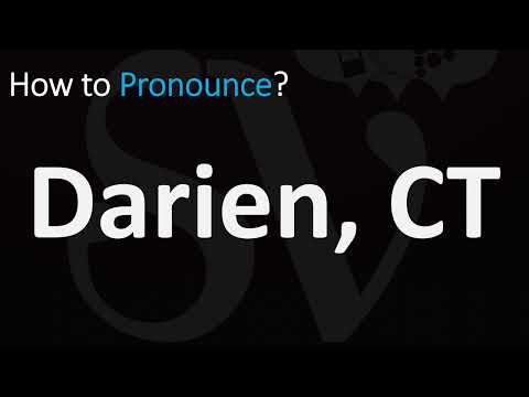 How to Pronounce Darien, CT (Connecticut)