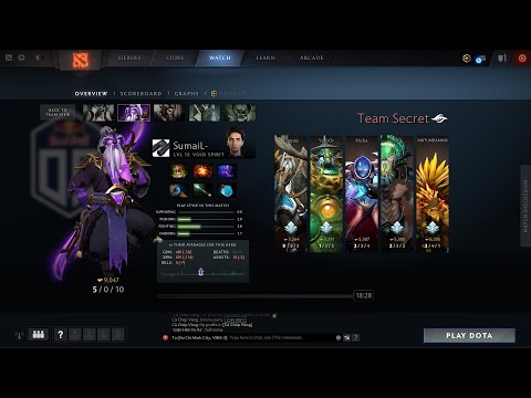 dota2mid SumaiL- Void Spirit  - Secret vs OG - ESL ONE 2020 Online