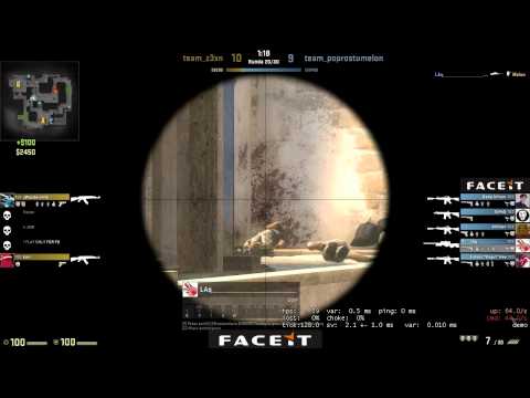 LAq CS:GO mirage 5on1 ace awp
