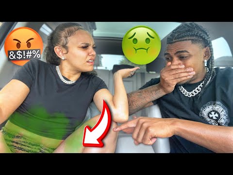 TELLING MY GF SHE STINKS THEN KICKING HER OUT THE CAR!