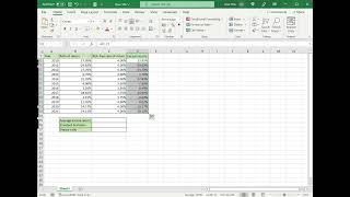 How to calculate the Sharpe ratio in Excel