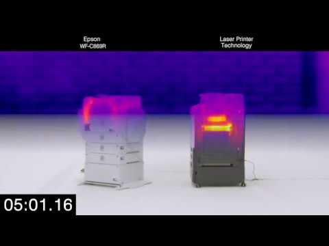 WorkForce Pro WF-C869R: Thermal Imaging Heat Test (Single-page)