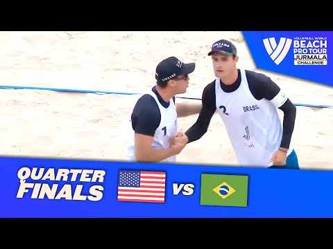 Schalk/Bourne vs. George/Andre - Quarter Finals Highlights Jurmala 2023 #BeachProTour