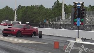 Mustang GT Loses Control Drag Racing BMW M5 - Road Test TV by Road Test TV