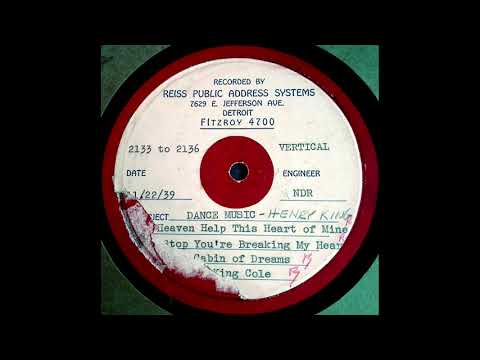 1937 Henry King (ET) - My Cabin Of Dreams (Joseph Sudy, vocal)
