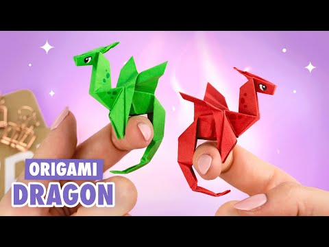 Origami Mini Paper Dragon | How to make paper dragon