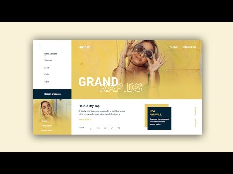 Web Design Speed Art #33 – Minimal Fashion Website [Adobe XD]