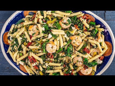 How To Make Sundried Tomato and Broccolini Pasta with Shrimp By Rachael