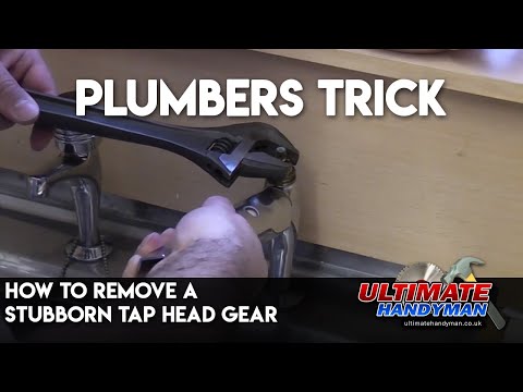 How to remove a stubborn tap head gear