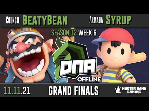DNA S12:W6 - Council | BeatyBean (Wario) Vs. Armada | Syrup (Ness) - Grand Finals