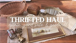 ESTATE & YARD SALE HAUL | THRIFTED FINDS