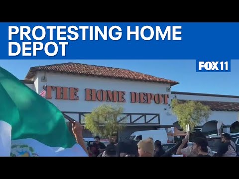 Protesters boycott Home Depot over ICE raids  | FOX 11 LA
