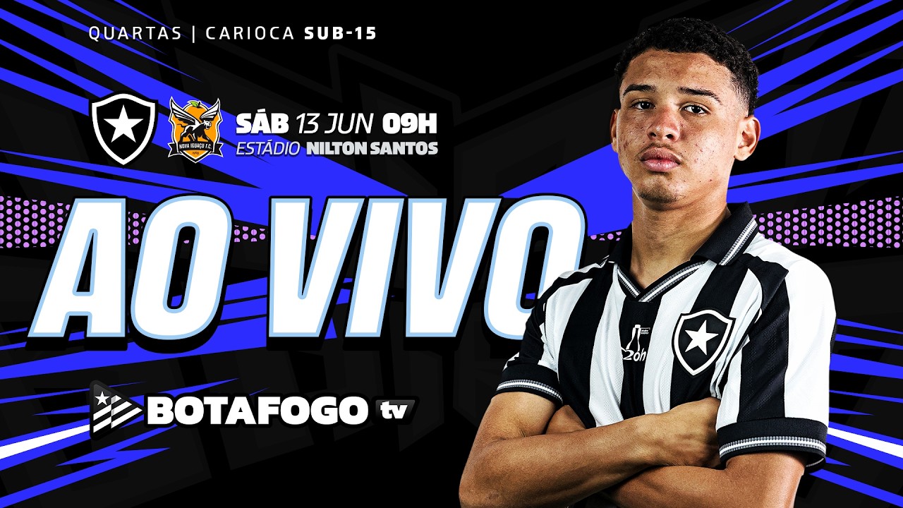 AO VIVO | Botafogo enfrenta o Nova Iguaçu nas quartas do Campeonato Carioca Sub-15