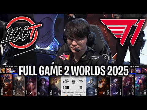 100T vs T1 Game 2 WORLDS 2025 SWISS STAGE DAY 8 | 100 THIEVES vs T1 G2 WORLDS 2025