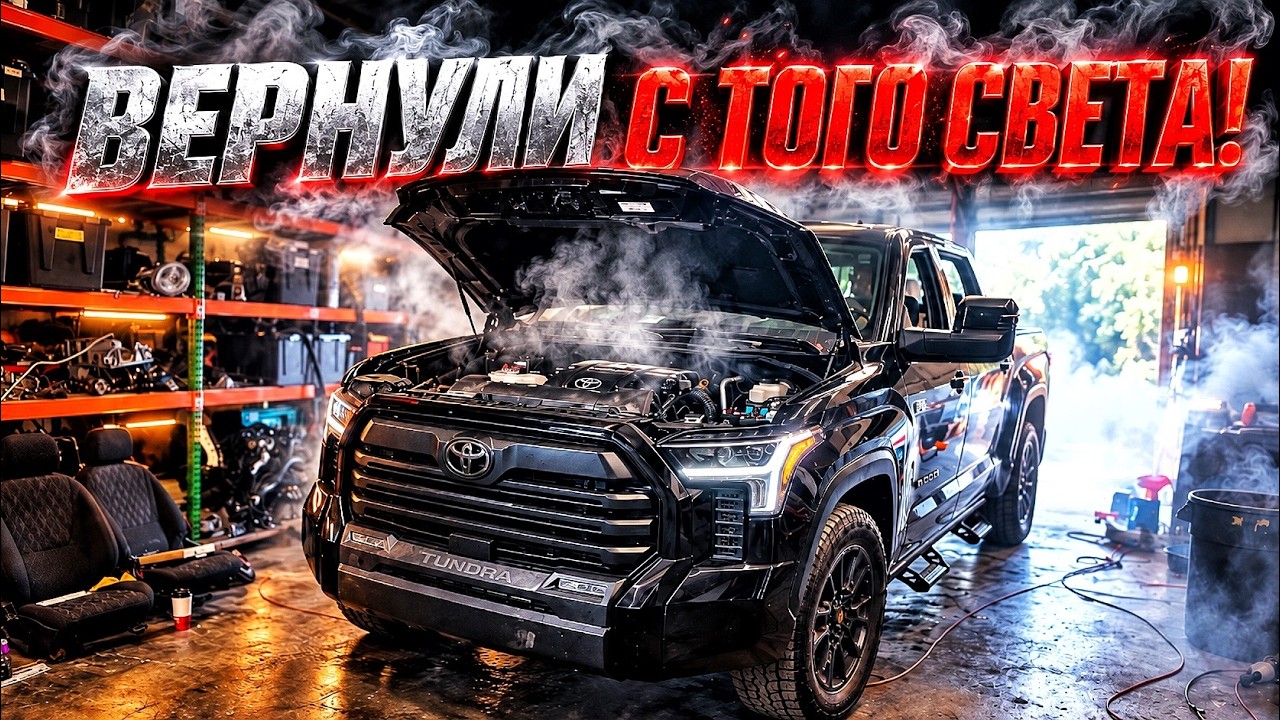 ОЖИВЛЯЕМ ТУНДРУ С ТОГО СВЕТА! Первый запуск утопленной тачки