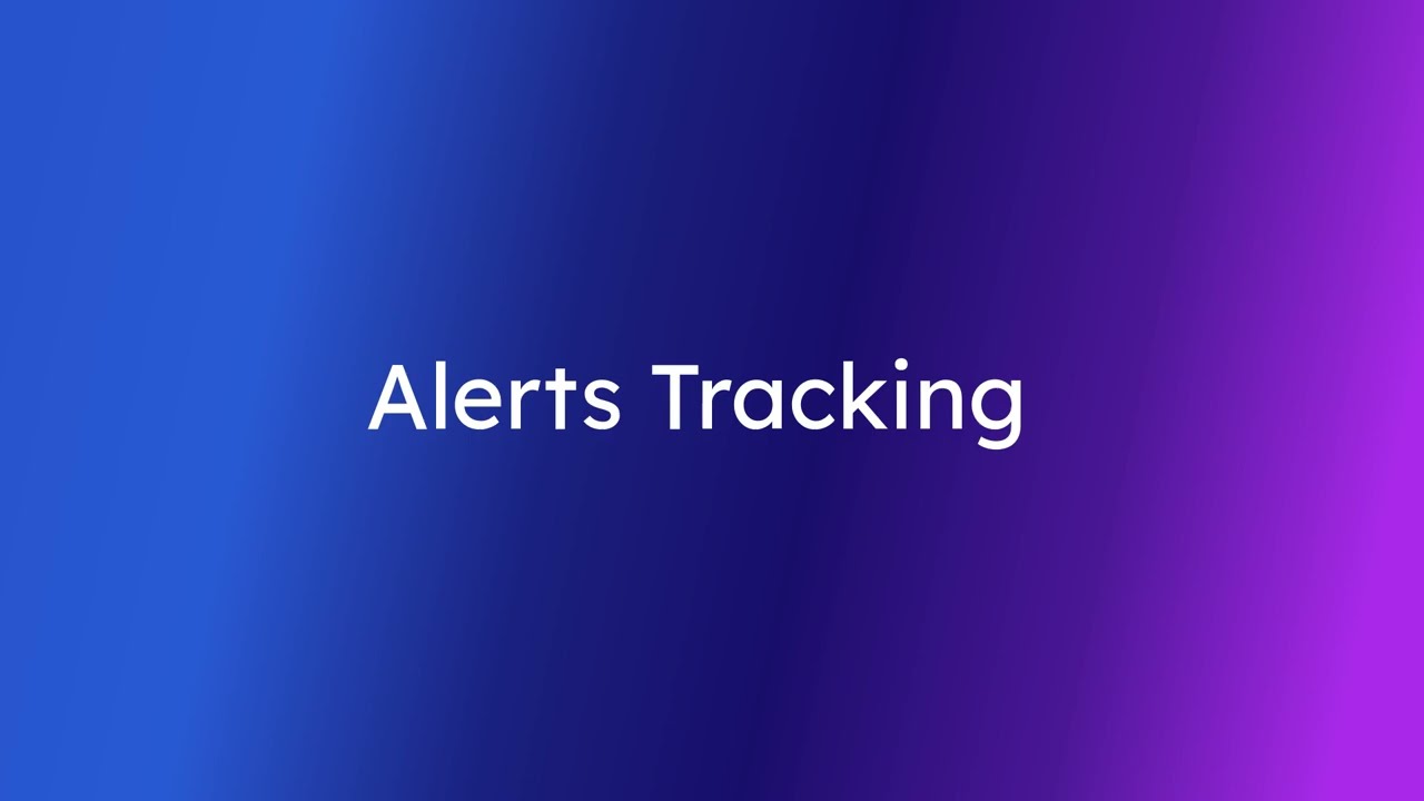 Alerts Tracking | MakeYourStats
