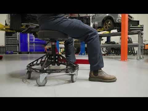 JEGS Heavy-Duty Rolling Shop Stool 555-81185