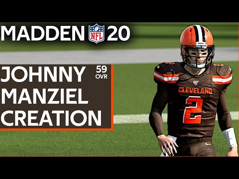 QB Johnny Manziel Cleveland Browns Madden 20 Creation PS4 | Xbox 1 | PC