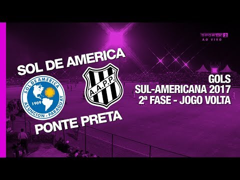 Gols - Sol de America 1 x 3 Ponte Preta - Sul-Americana - 26/07/2017