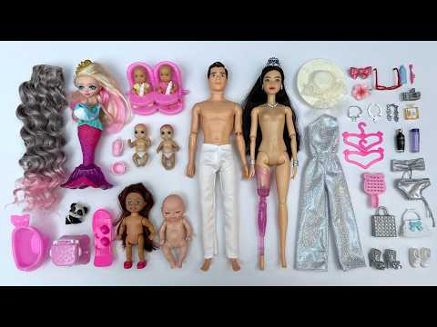 12 Minutes Satisfying with Unboxing Barbie Family Playset, Doll Dressup Set Toys ASMR | Review Toys